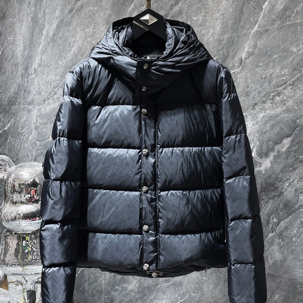 Black Puffer Jacket with Hood